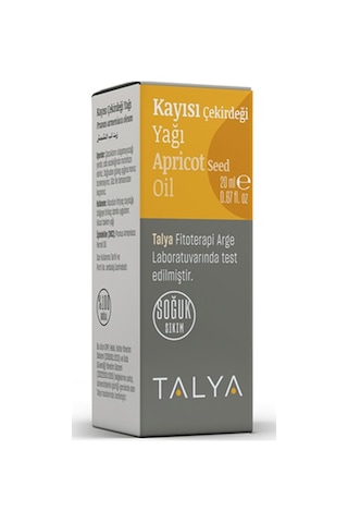 Talya Soğuk Sıkım %100 Saf ve Doğal Kayısı Çekirdeği Yağı 20 ML