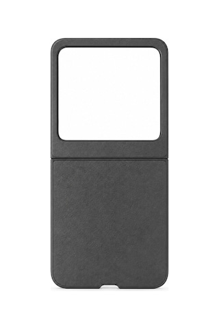 Microcase Motorola Razr 60 İçin Deri Desenli Plastik Koruma Kılıf - Al3156 Siyah