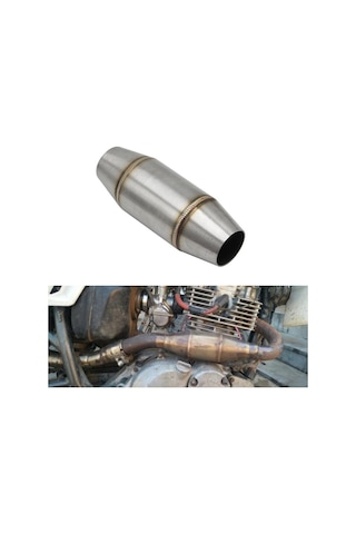Homyl Paslanmaz 35mm Egzoz Susturucu Bölme Motorkros
