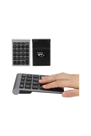 Ximistore9 22 Tuşlu 2.4g Kablosuz Sayı Klavyesi, Usb Plug & Play, 80 Saat Kullanım Süresi, Ergonomik Tasarım, Pembe Altın Pil Dahil Değil