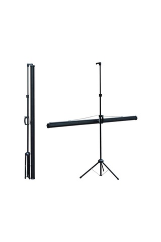 Codegen Tx-24 240x200cm Tripod Ayaklı Taşınabilir Projeksiyon Perdesi, Siyah