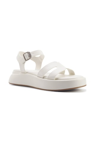 Nine West Velart 5fx Kırık Beyaz Kadın Kalın Taban Sandalet 000000000101948143 Beyaz
