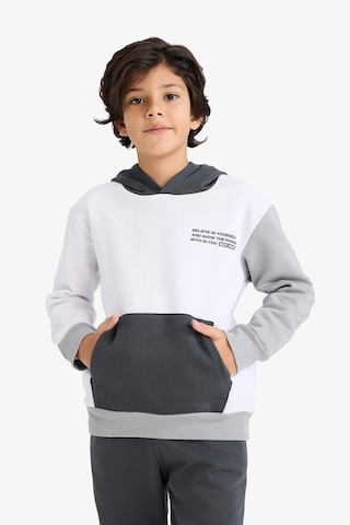 Defacto Erkek Çocuk 2li Takım Baskılı Kapüşonlu Sweatshirt Jogger Eşofman Altı C8316a825cwwt36 Beyaz-wt36