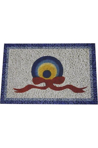 Nazar Boncuklu Desenli Kauçuk İç Ve Dış Kapı Önü Paspası 45x70