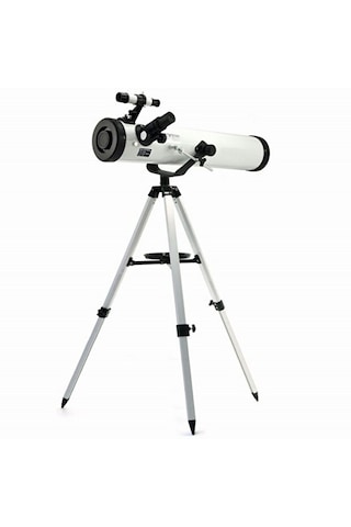 76/700 Profesyonel Aynalı Uzay Teleskopu - Beyaz Hd Optik Set - Uzay Seyir Teleskop