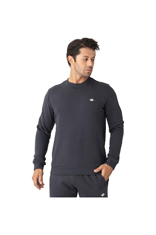 Erkek Pamuklu Kışlık Spor Sweatshirt Antrasit