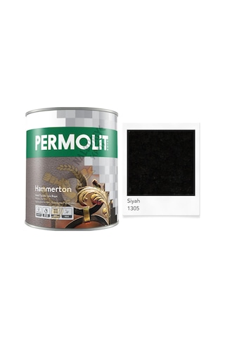 Permolit Hammerton Dekoratif Metal Boyası Siyah 0.65 Lt.