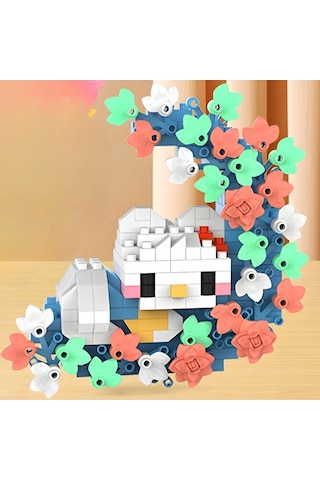 Brıcks Kuromi & Hello Kitty Çiçekli Ay Tasarımlı Dekoratif Yapı B