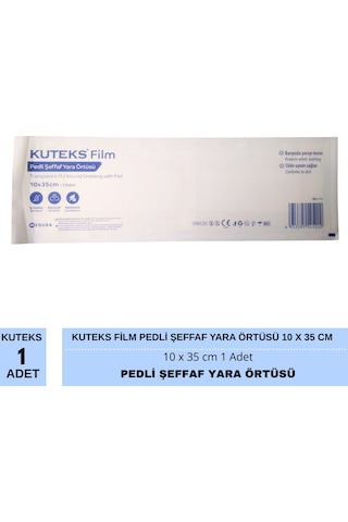 Kuteks Film Pedli Şeffaf Yara Örtüsü 10 X 35 Cm 1 Adet