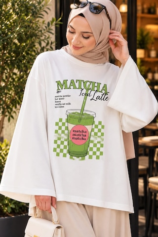 Esra Butik78 Kadın Premium Dokulu Baskılı Oversize Sweatshirt Rahat Ve Modern Stil Siyah