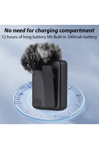 Maiyame Profesyonel Kablosuz Mikrofon - Gürültü Azaltma, Yüksek Hassasiyet, 30m Menzil, 12 Saat Pil Ömrü