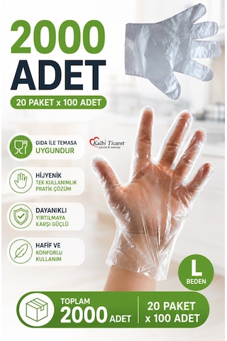 Şeffaf Eldiven 2000 Adet Hışır Poşet Eldiven Kullan At Tek Kullanımlık Eldiven