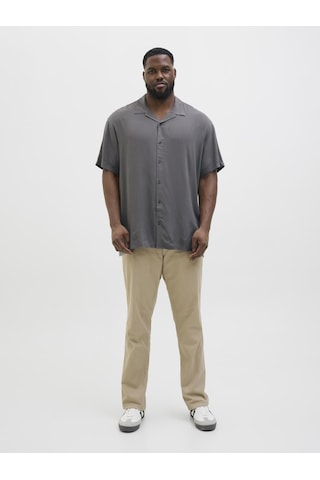 Jack & Jones Büyük Beden Kısa Kollu Gömlek - Jeff - 12269094 Castlerock