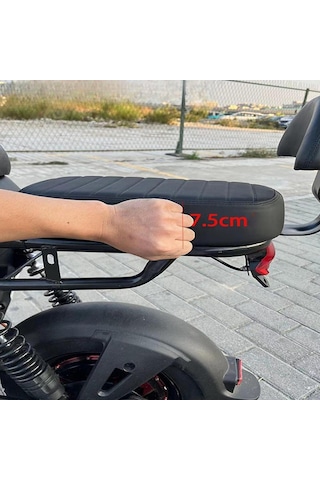 Homyl Bisiklet Aksesuarları Deri Yumuşak Yolcu Sele Yetişkin Siyah