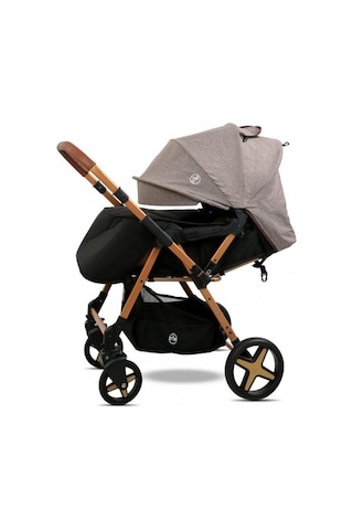 Maxi Taxi Milano Çift Yönlü Bebek Arabası Maxitaxi.062 Kahverengi - Altın