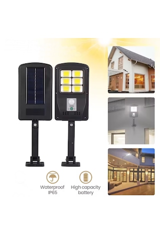 Cl-180 Solar Sokak Lambası Bahçe Armatürü Sensörlü Güneş Enerjili