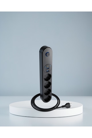 Akıllı Akım Dengelemeli Çoklu Priz, 4'lü, Type-c Ve Usb Çıkışlı 2 m