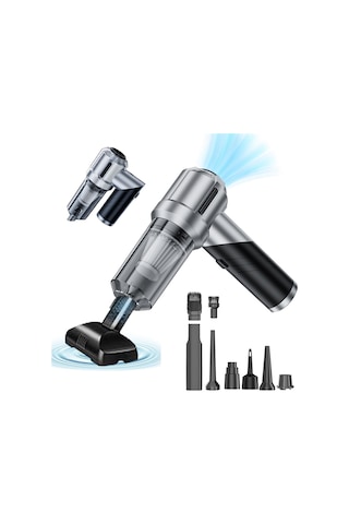 Crackedice El Tipi Araba Süpürgesi Kablosuz Katlanabilir Araba Süpürgesi