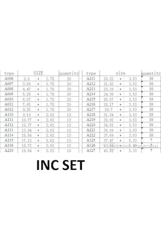Box G & Box H O - Ring Set - Inc