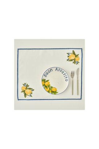 Bella Maison Lemoncello Pamuklu Amerikan Servis Sarı 35x45 Cm Sarı