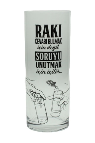 Soruyu Unutmak Sözlü Rakı Bardağı 2veaposli Cam Bardak