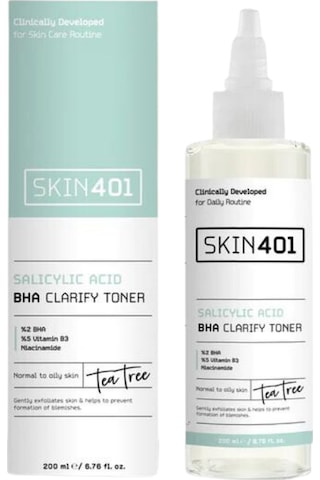 Skin401 Salisilik Asit Bha ve Gözenek Sıkılaştırıcı Siyah Nokta Karşıtı Tonik 200 ML