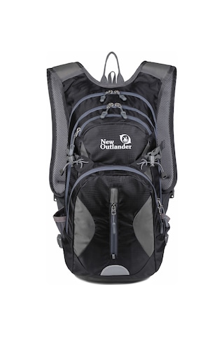 Neevoyu Siyah 20l Dış Mekan Sırt Çantası: Bisiklet, Yürüyüş, Kayak İçin Su Torbaslı, Geniş Kapasiteli Spor Çantası Siyah