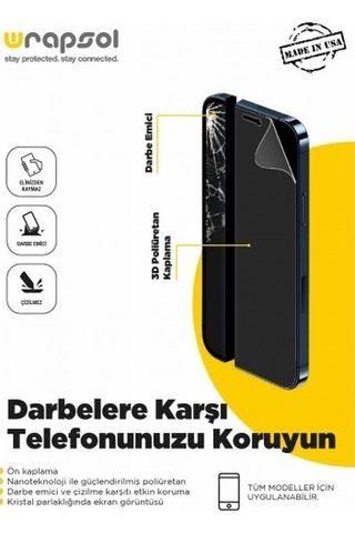 Apple iPhone 15 Pro Max Uyumlu Ekran Koruyucu Poliüretan Film