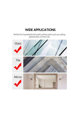 Geekyou 6 Tekerlekli Cam Kesici, 6-12mm Kalınlıkta Cam Ve Seramik İçin Multifonksiyonel Pen Tipi Kesim Aleti