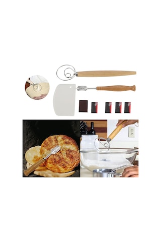 Ev Yapımı Hamur İşleri İçin Hamur Blenderi, Pasta Çırpma Ve Ark Tel Karıştırıcı İle Ekmek Pişirme Kiti Çok Renkli