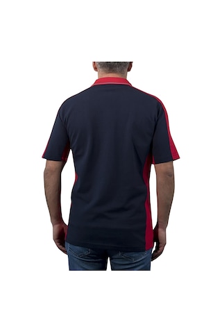 Şensel, Polo Yaka Tişört, Lacivert-Kırmızı -136E1392- Tshirt