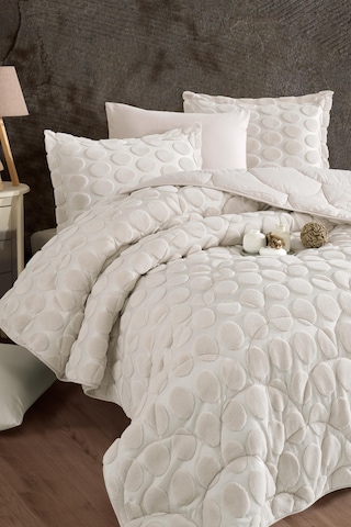 Nordqueen Wellsoft Jakarlı Çift Kişilik Uyku Seti Perle Ekru