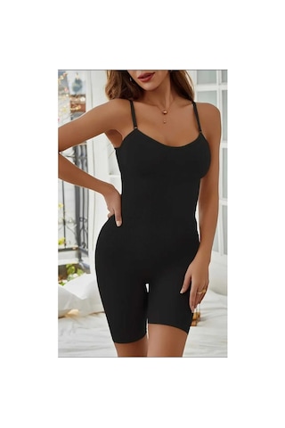 Fit Women 2 Beden Bel Ve Basen Tam Boy Tüm Vücut Korsesi Seamless 9050 Siyah