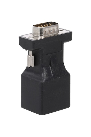 Dofolink 2 Adet Siyah Vga Ertikitici - Vga Erkekden Rj45'e Adaptör, Ağ Kablosu Bağlantı Cihazı