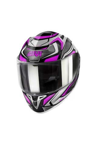 Givi 50.9 Atomic Lady Titanium - Gri - Pembe Kask