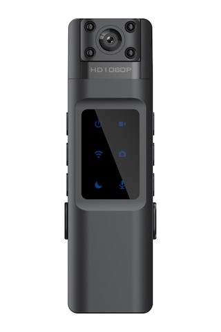 Gajeena 1080p Full Hd Çok Amaçlı Kamera - 170 Geniş Açı, Wifi Mobil Bağlantı, Gölge Kayıt, Arka Klips Tasarımı, Ev İzleme Spor Kaydı Siyah