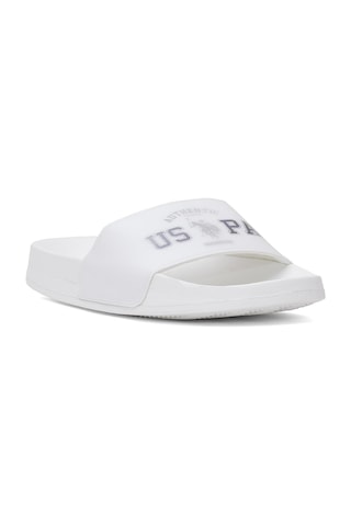 U.s. Polo Assn. 101984308 5m Arwen 5fx Kadın Düz Terlik Beyaz Beyaz