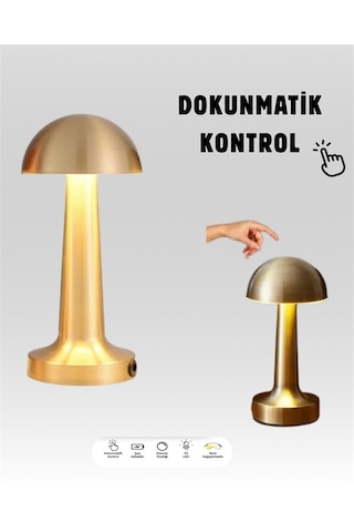 Modern Tasarım Şarjlı Masa Lambası 1800 Mah Batarya Yeni Nesil - Lisinya Çok Renkli