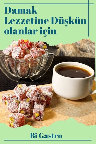 Narlı Fıstıklı Çifte Kavrulmuş Kuş Lokumu - Türk Lokumu - 400 Gr