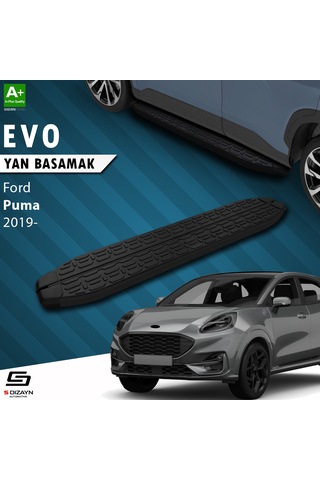 S-dizayn Ford Puma Evo Siyah Yan Basamak 173 Cm 2019 Üzeri
