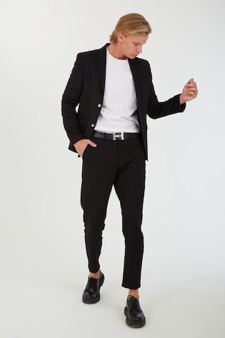 Sposo G-185 İki Düğme Dar Kalıp Siyah Erkek Blazer Ceket Siyah