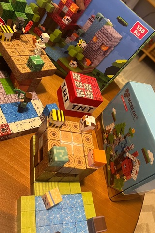 Minecraft Manyetik Orman Temalı Blok Oyuncak - 100 Parça