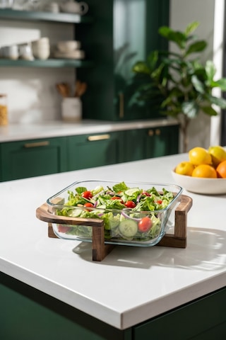 Bosco Akasya Salata Servis Kasesi - 1500 Ml Şeffaf