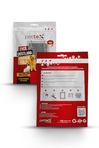 Pettex - Evcil Hayvanlar İçin Güvenlik Tülü - Kedi Tülü - Sineklik - Kolay Montaj