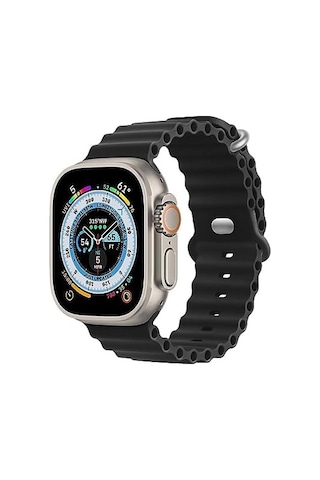 Ocean Band Ultra 49 Mm 45 Mm 44 Mm 42 Mm, Kadın Erkek Spor Dış Mekan Silikon Kayış İwatch Serisi Ultra Se 8 7 6 5 4 3 2 1