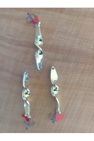 3 Adet Lrf Avı 14 Gr Kaşık Sert Balıkçılık Yemi Metal 360 Derece Dönen Gövde 0