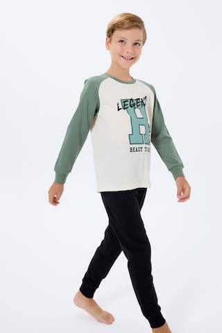Rolypoly Erkek Çocuk Beyaz Pijama Takım Rp3745-c-v2 Beyaz-01