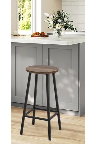 Esyala Riva 2'li Tabure Barok Siyah