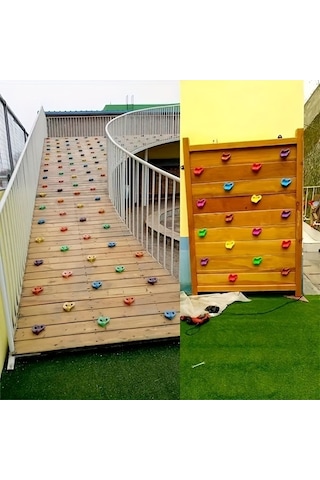 Besthome1 İç/dış Mekanlar İçin 12 Parça Kaya Tırmanışı Aksesuarı, Çok Renkli Çok Renkli