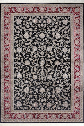 Romans Halı Herat 2807 Siyah Çok Renkli